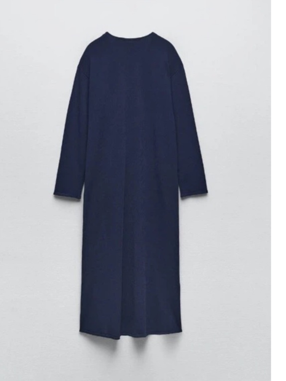 Zara V-Neck Straight Silhouette Knit Dress – Size L - Picture 9 of 14